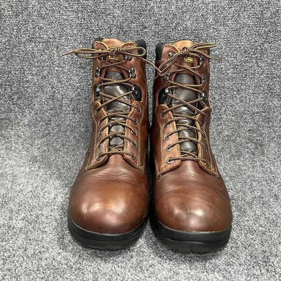 LaCrosse 8" Quad Comfort 4x8 Boots Men's 16 Brown Leather Waterproof Plain Toe - Picture 3 of 15